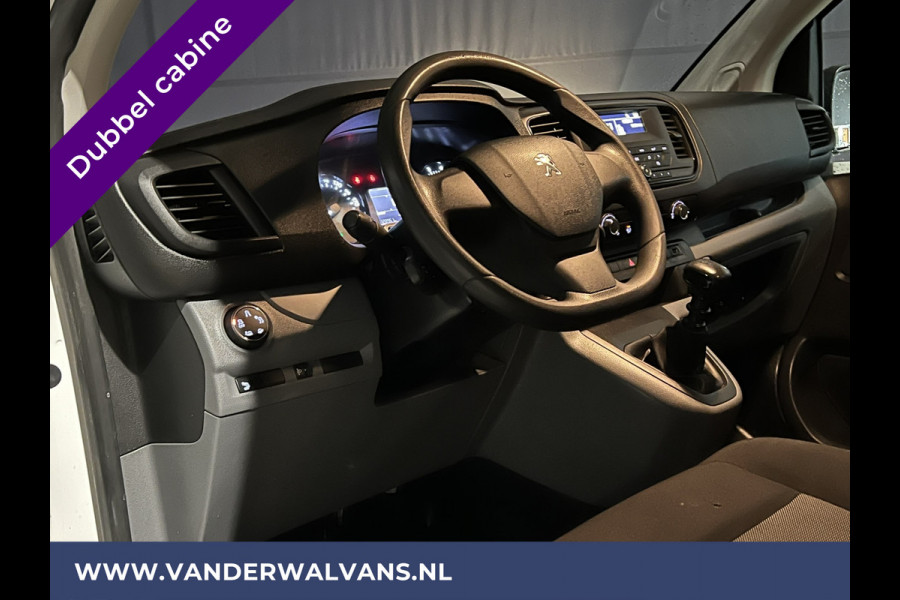 Peugeot Expert 2.0 BlueHDI 123pk L3H1 Dubbele Cabine Euro6 Airco | 2x zijdeur | Imperiaal | Trekhaak | 5-Zits Cruisecontrol, Parkeersensoren