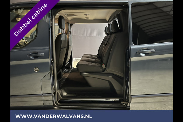 Ford Transit Custom 2.0 TDCI 130pk Automaat L2H1 Platinum Edition Dubbele cabine Euro6 Airco | Leer | 2x Zijdeur | Camera, Navigatie, Cruisecontrol, Trekhaak. Parkeersensoren, LED, Sidebars, LM velgen, Stoelverwarming, Verwarmde voorruit, 5-Zits