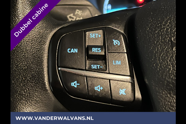 Ford Transit Custom 2.0 TDCI 130pk Automaat L2H1 Platinum Edition Dubbele cabine Euro6 Airco | Leer | 2x Zijdeur | Camera, Navigatie, Cruisecontrol, Trekhaak. Parkeersensoren, LED, Sidebars, LM velgen, Stoelverwarming, Verwarmde voorruit, 5-Zits