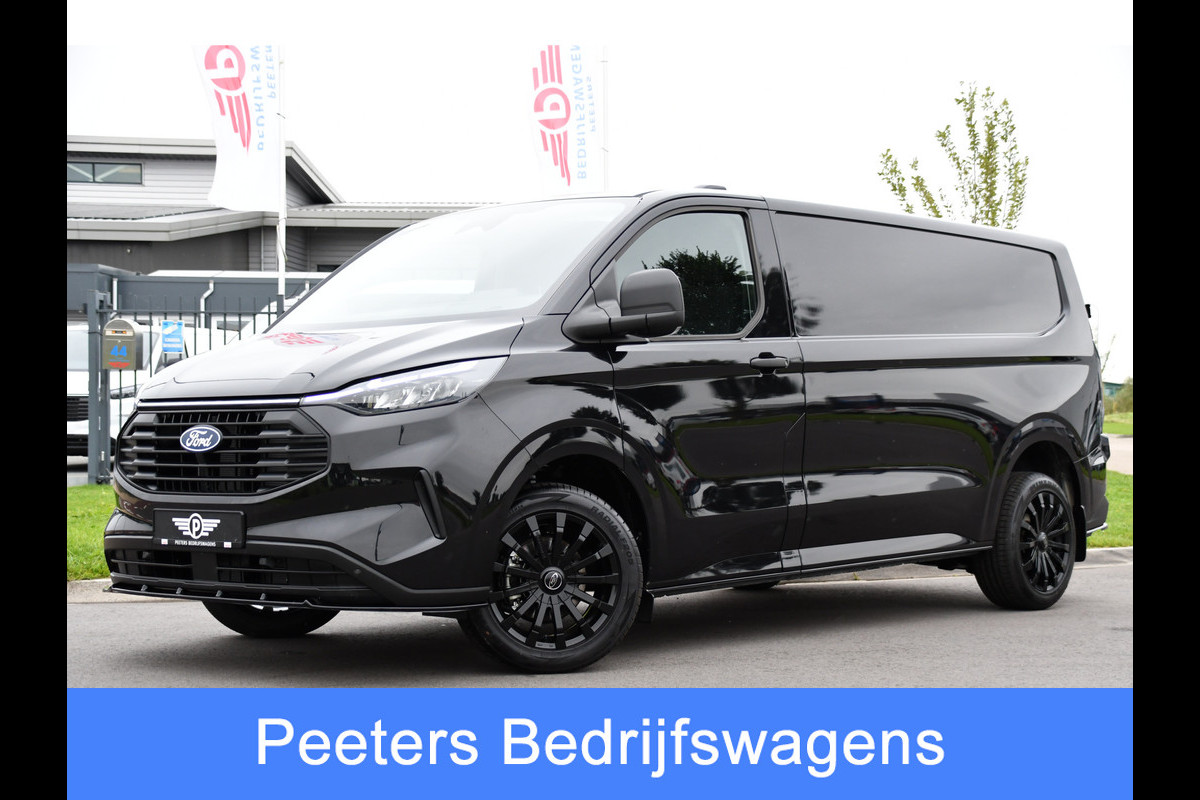 Ford Transit Custom 300 2.0 TDCI L2H1 Black Edition Camera, Cruise, Carplay, Sensoren, 136PK, LED, Multimedia, UNIEK!