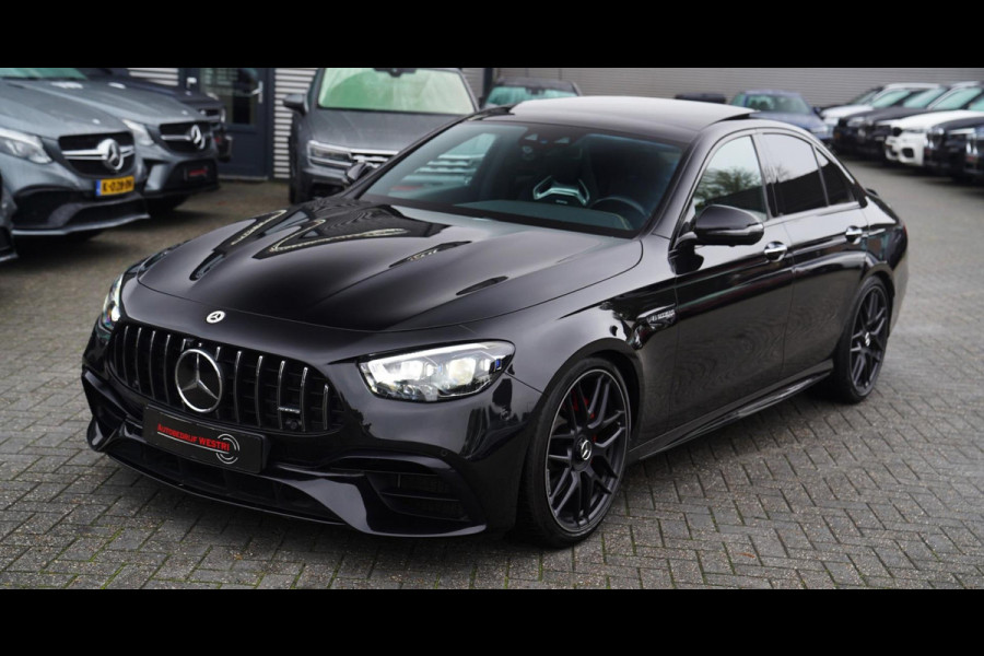 Mercedes-Benz E-Klasse AMG 63 S 4MATIC+ | Schaalstoelen | incl BTW | Panorama | Edition 1 | Gele stiksels | Carbon Edition | ACC