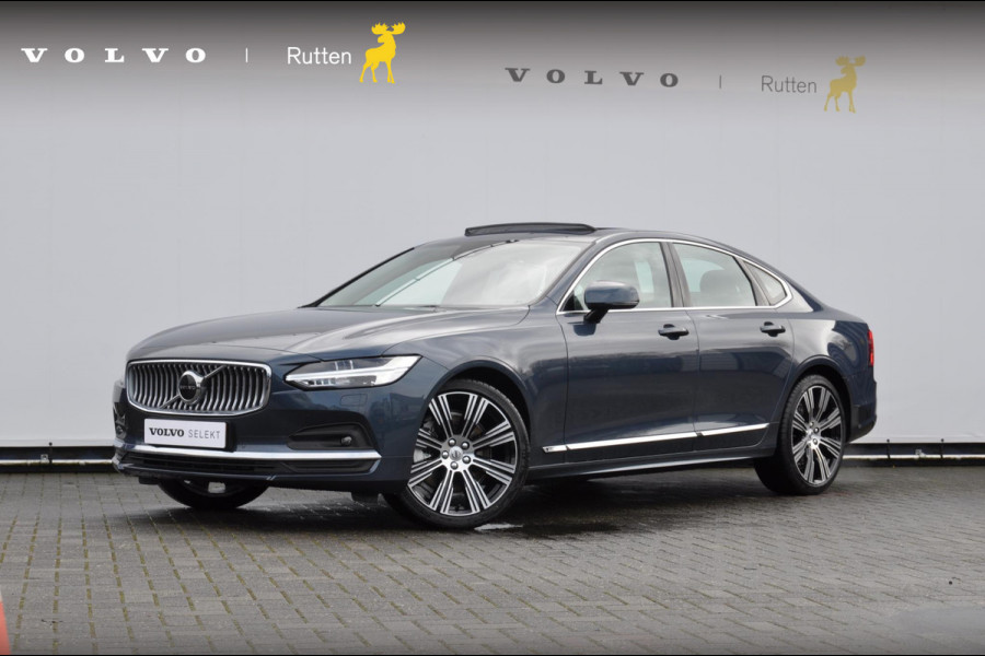 Volvo S90 B5 264PK Automaat Ultimate Bright / Adaptive cruise control/ Parkeersensoren met camera/ Harman Kardon audio, Panoramadak/ Head up display/ BLIS/ Apple carplay/ Leder dashboard