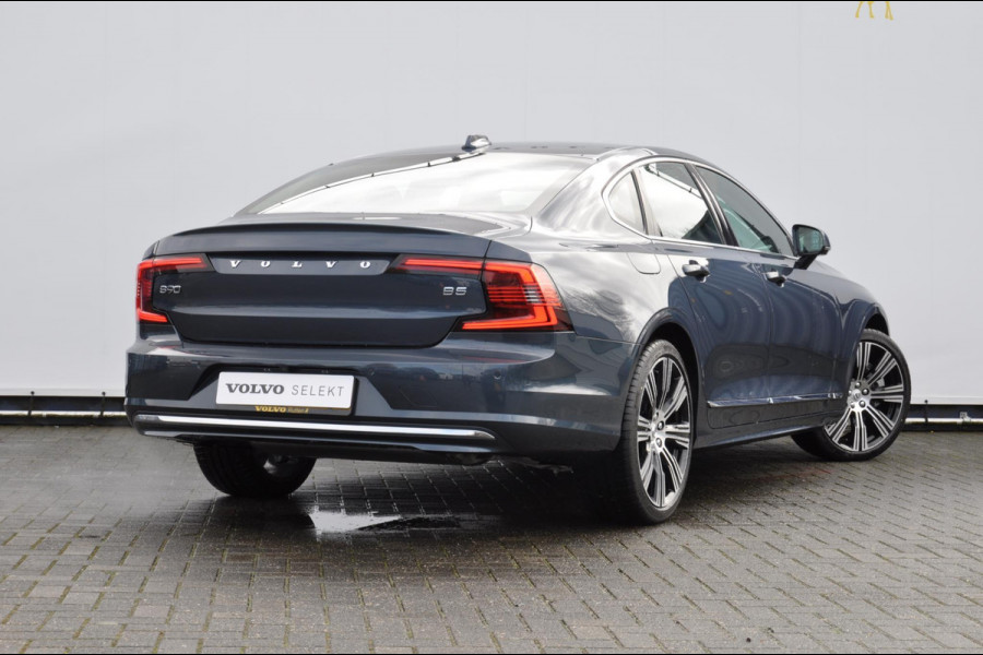 Volvo S90 B5 264PK Automaat Ultimate Bright / Adaptive cruise control/ Parkeersensoren met camera/ Harman Kardon audio, Panoramadak/ Head up display/ BLIS/ Apple carplay/ Leder dashboard