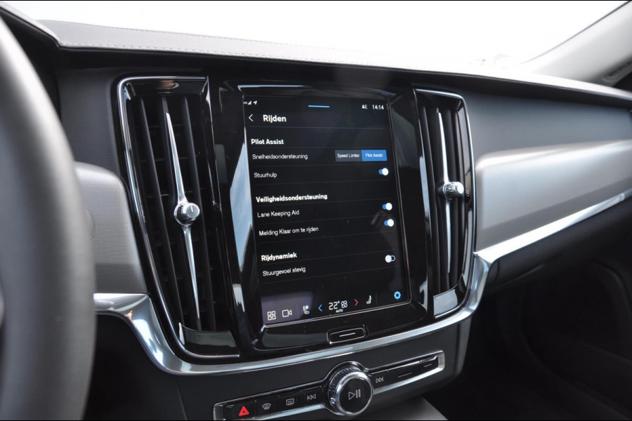 Volvo S90 B5 264PK Automaat Ultimate Bright / Adaptive cruise control/ Parkeersensoren met camera/ Harman Kardon audio, Panoramadak/ Head up display/ BLIS/ Apple carplay/ Leder dashboard