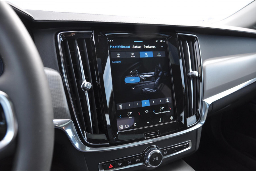 Volvo S90 B5 264PK Automaat Ultimate Bright / Adaptive cruise control/ Parkeersensoren met camera/ Harman Kardon audio, Panoramadak/ Head up display/ BLIS/ Apple carplay/ Leder dashboard