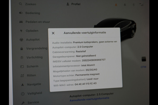 Tesla Model 3 SR+ Standard RWD Plus 325PK AutoPilot 2.5 Leer Premium-l.s. PanoDak Adaptive cruise 18" Camera's Elektr.-Stuur+Stoelen+Spiegels+ cc Navigatiesysteem full map LED-a+v Koplampspoeiers Comfortstoel(en) ACC Dual-ECC DAB Voorverwarmen interieur via App Keyless via Telefoonsleutel One-Pedal-Drive Origin. NLse auto ! 1e eigenaar