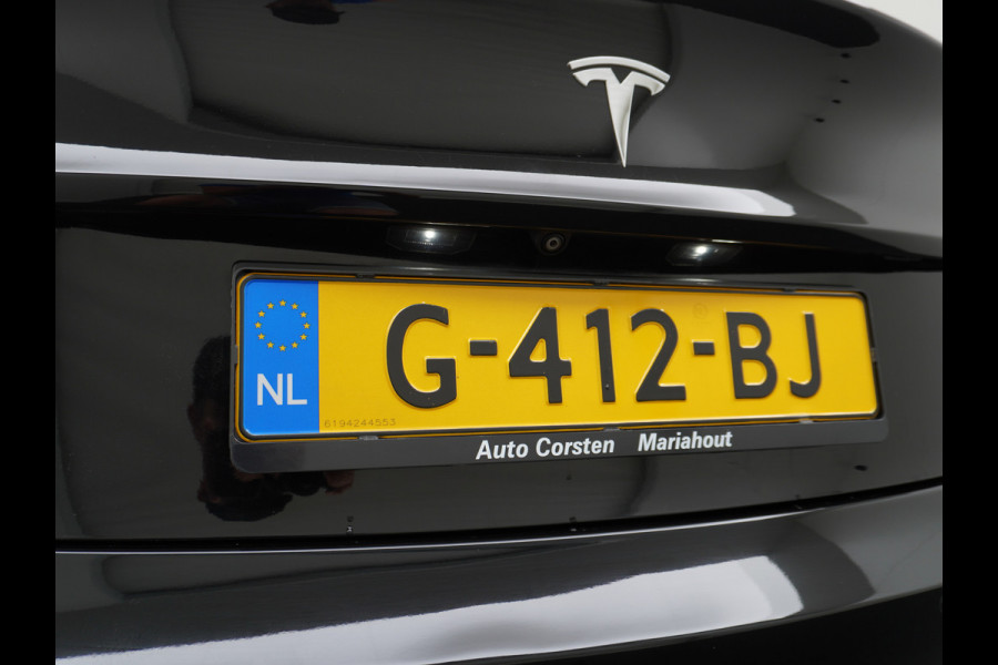 Tesla Model 3 SR+ Standard RWD Plus 325PK AutoPilot 2.5 Leer Premium-l.s. PanoDak Adaptive cruise 18" Camera's Elektr.-Stuur+Stoelen+Spiegels+ cc Navigatiesysteem full map LED-a+v Koplampspoeiers Comfortstoel(en) ACC Dual-ECC DAB Voorverwarmen interieur via App Keyless via Telefoonsleutel One-Pedal-Drive Origin. NLse auto ! 1e eigenaar