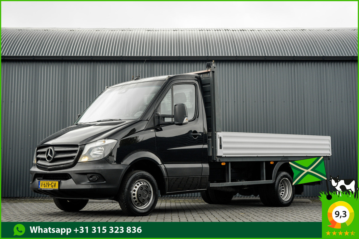 Mercedes-Benz Sprinter 514 CDI | Open Laadbak | Euro 6 | 143 PK | Cruise | Airco | Navigatie | Dubbel lucht