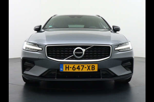 Volvo V60 2.0T4 Aut.8 R-Design Apple Carplay Android-Auto Navi Ecc Trekhaak-Wegklapbaar Best.stoel Elec.geheugen+Verwarmd Bluetooth Led Regen-Licht sensor Lane Assist PDC LMV "19 Verkeersbordherkenning 1ste Eigenaar! 1.800kg Trekgewicht