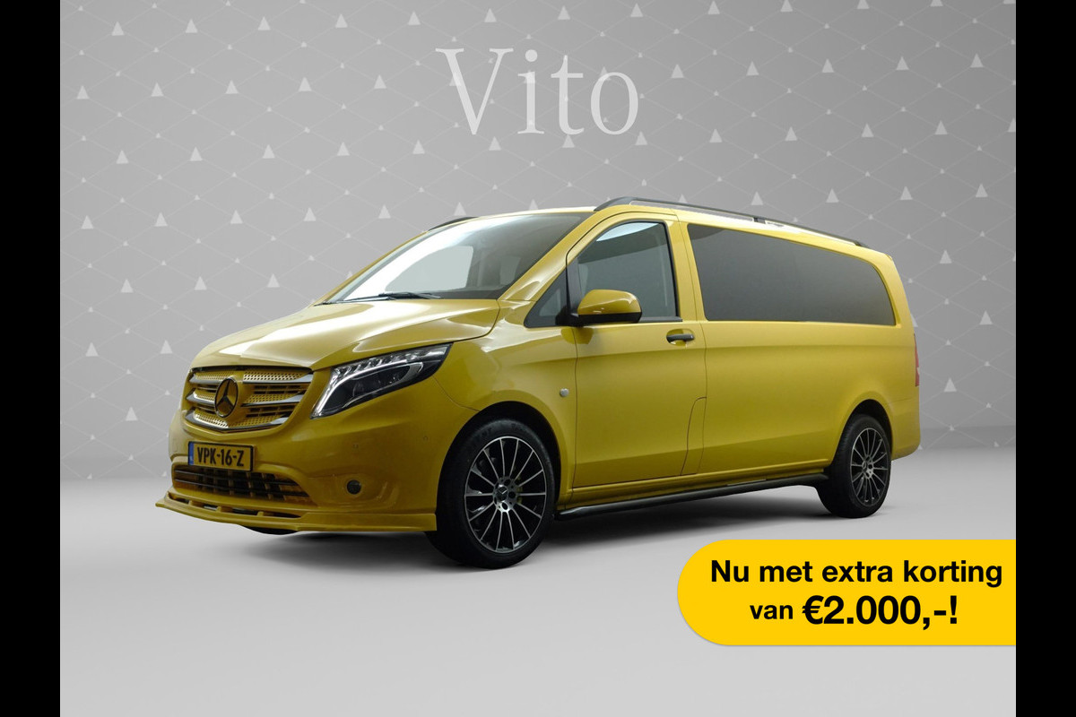 Mercedes-Benz Vito 114 CDI Extra Lang Dubbel Cabine Aut AMG Night Edition - Navi I Xenon Led I Sidebars I LMV I Stoelverwarming