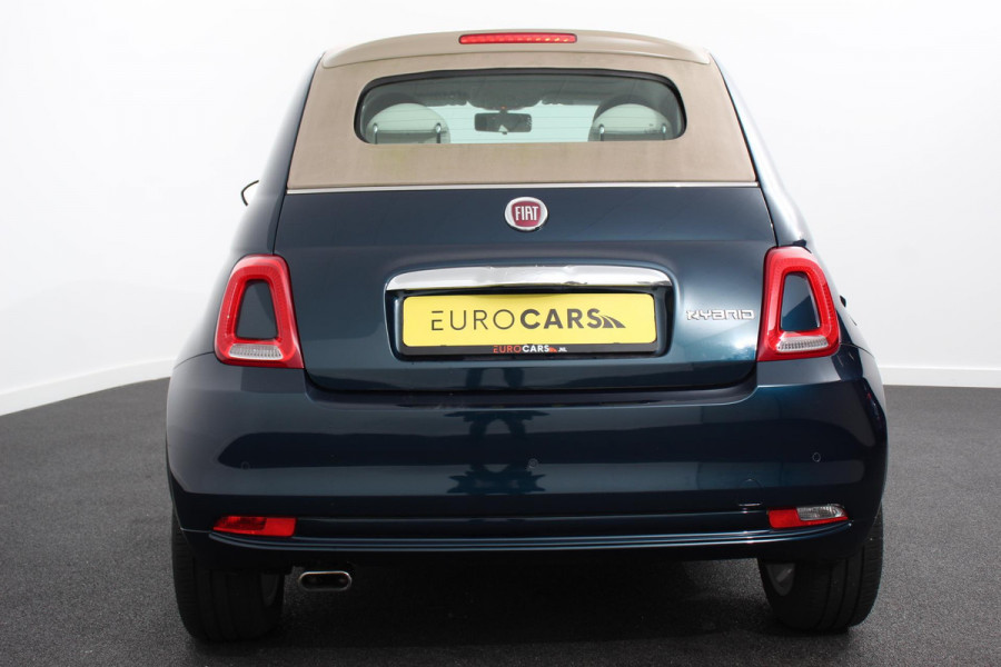 Fiat 500C 1.0 Hybrid Lounge Plus | Navigatie | Apple Carplay/Android Auto | Climate Control | Cruise Control | Parkeersensoren | Lichtmetalen Velgen |