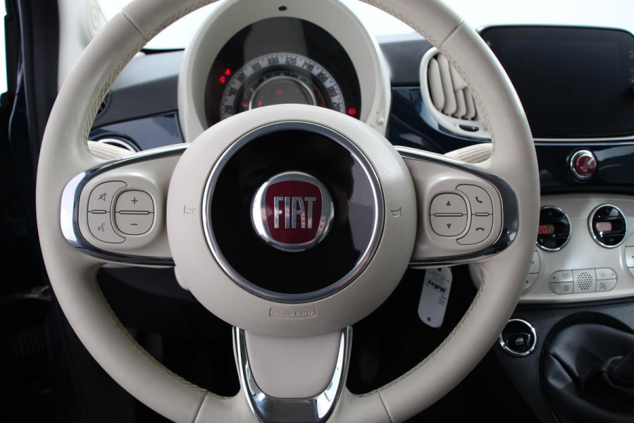 Fiat 500C 1.0 Hybrid Lounge Plus | Navigatie | Apple Carplay/Android Auto | Climate Control | Cruise Control | Parkeersensoren | Lichtmetalen Velgen |