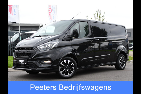 Ford Transit Custom 320 2.0 TDCI L2H1 Sport Camera, Cruise, 185PK, 2 x Schuifdeur, Carplay, Led, Trekhaak, Multimedia, Sensoren, Automaat!