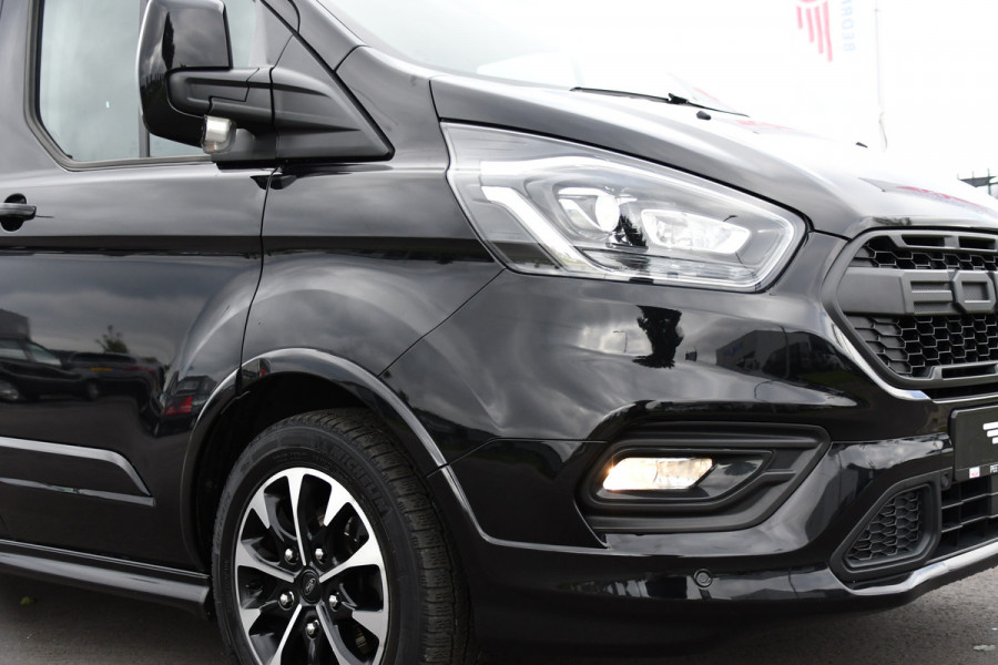 Ford Transit Custom 320 2.0 TDCI L2H1 Sport Camera, Cruise, 185PK, 2 x Schuifdeur, Carplay, Led, Trekhaak, Multimedia, Sensoren, Automaat!