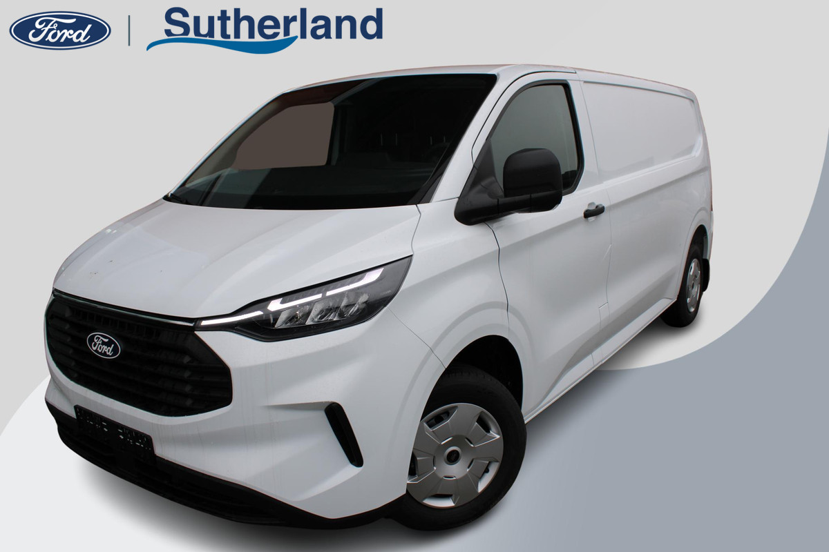 Ford Transit Custom 320 2.0 TDCI L2H1 Trend Nieuw 136pk | Direct leverbaar |  13 inch scherm Apple Carplay/Android Auto | Camera | bestuurdersstoel met bijrijdersbank | reservewiel | LED koplampen | Cruise Control | Frozen White