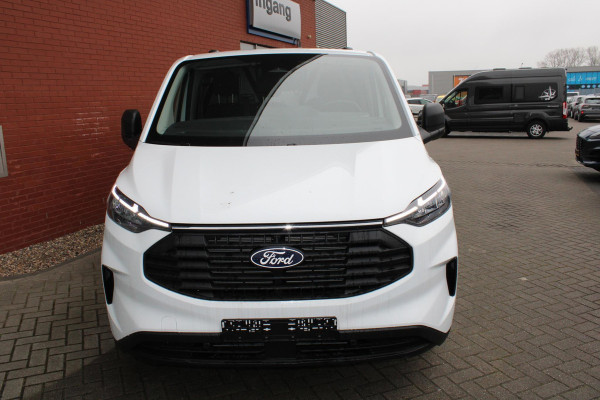 Ford Transit Custom 320 2.0 TDCI L2H1 Trend Nieuw 136pk | Direct leverbaar |  13 inch scherm Apple Carplay/Android Auto | Camera | bestuurdersstoel met bijrijdersbank | reservewiel | LED koplampen | Cruise Control | Frozen White