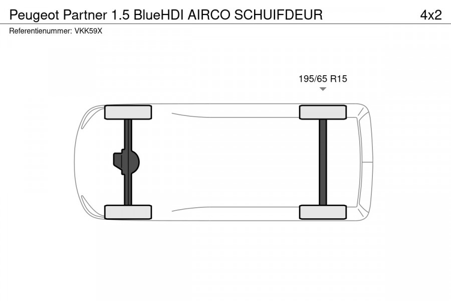 Peugeot Partner 1.5 BlueHDI AIRCO SCHUIFDEUR