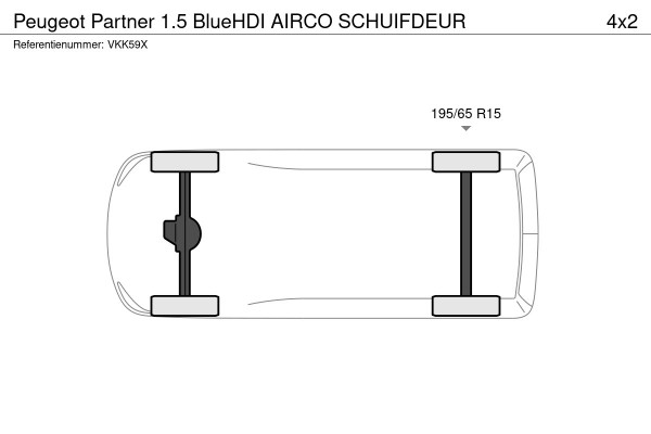 Peugeot Partner 1.5 BlueHDI AIRCO SCHUIFDEUR