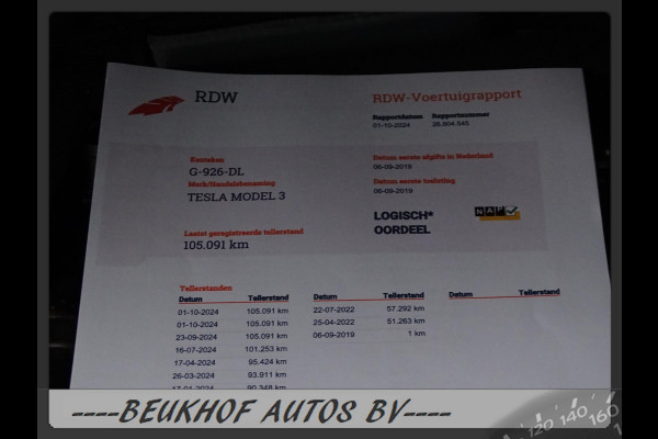 Tesla Model 3 Standard RWD Plus Trekhaak Pano Cruise Xenon