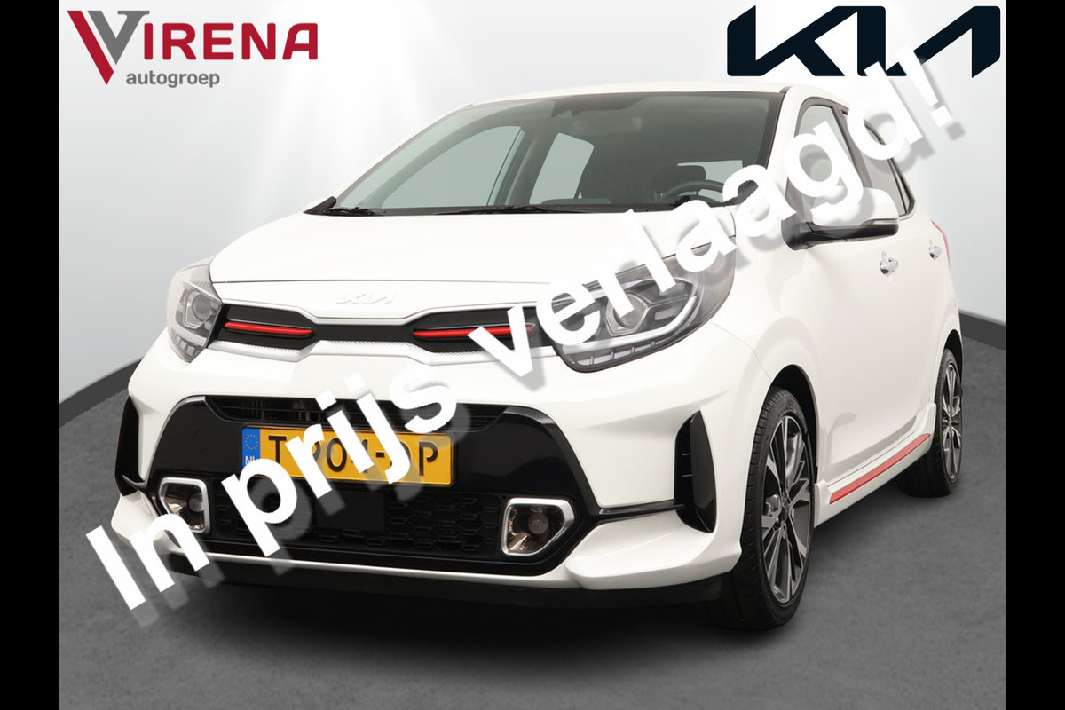 Kia Picanto 1.0 T-GDi GT-Line 5p 100PK - Cruise Control - Leder - Climate Control - Navigatie - Apple/Android Carplay - Fabrieksgarantie Tot 2030