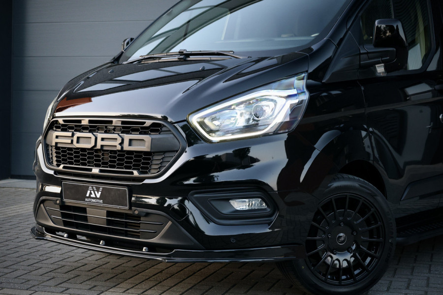 Ford Transit Custom 320 2.0 TDCI 170PK AUT L2H1 Limited | L+R Schuifdeur | Navigatie | Camera | CarPlay | Raptor Edition | Stoelverwarming | Trekhaak | 3-Zitter | Nieuwe APK | Onderhoudsbeurt