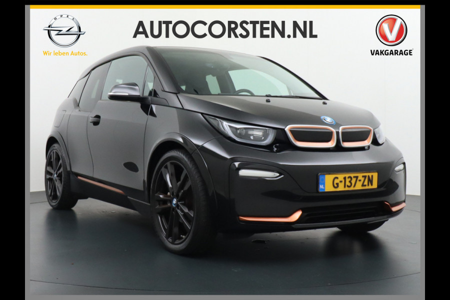 BMW i3 S 120Ah 42kWh Road-Style Edition Navi Ecc Warmtepomp Camera Leder Keyless DAB Regen-Licht Sensor LMV Bluetooth Comfort Access Verwarmde voorstoelen Connected services