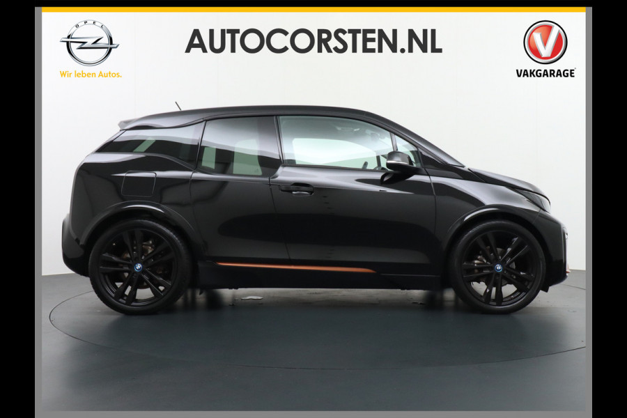 BMW i3 S 120Ah 42kWh Road-Style Edition Navi Ecc Warmtepomp Camera Leder Keyless DAB Regen-Licht Sensor LMV Bluetooth Comfort Access Verwarmde voorstoelen Connected services