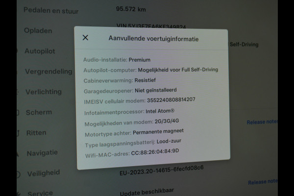 Tesla Model 3 Long Range RWD 75kWh 325PK Achterwielaandrijving Leder Premium-l.s. PanoDak Adaptive cruise 18" Camera's Elektr.-Stuur+Stoelen+S Navi full map LED-a+v ACC Dual-ECC DAB Voorverwarmen interieur via App Keyless via Telefoonsleutel One-Pedal-Drive Orgineel NL Auto Achterwielaandrijving, lager in de wegenbelasting, meer rijbereik door lager gewicht!