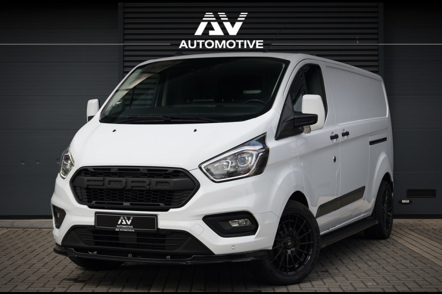 Ford Transit Custom 340 2.0 TDCI AUT L2H1 | L+R Schuifdeur | Navigatie | CarPlay | Raptor Edition | Stoelverwarming | Trekhaak | 3-Zitter | Nieuwe APK | Onderhoudsbeurt