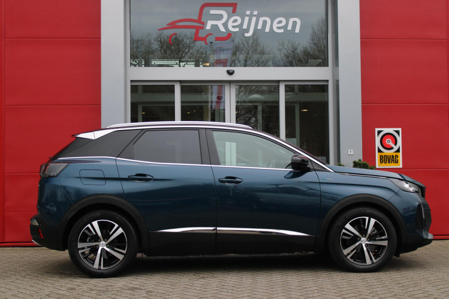 Peugeot 3008 1.6 HYbrid 225PK AUTOMAAT GT PACK | NAVIGATIE | APPLE CARPLAY/ANDROID AUTO | ACHTERUITRIJ CAMERA | FULL LED KOPLAMPEN | DODEHOEK BEWAKING | LICHTMETALEN VELGEN 18" | LANE ASSIST | CLIMATE CONTROL | DAB+ RADIO | ADAPTIVE CRUISE CONTROL |