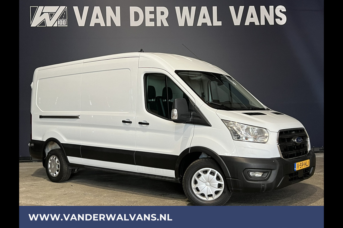 Ford Transit 2.0 TDCI 130pk L3H2 Euro6 Airco | Navigatie | Apple Carplay | LED | Cruisecontrol | Parkeersensoren Android Auto, Verwarmde voorruit, Stoelverwarming, Bijrijdersbank