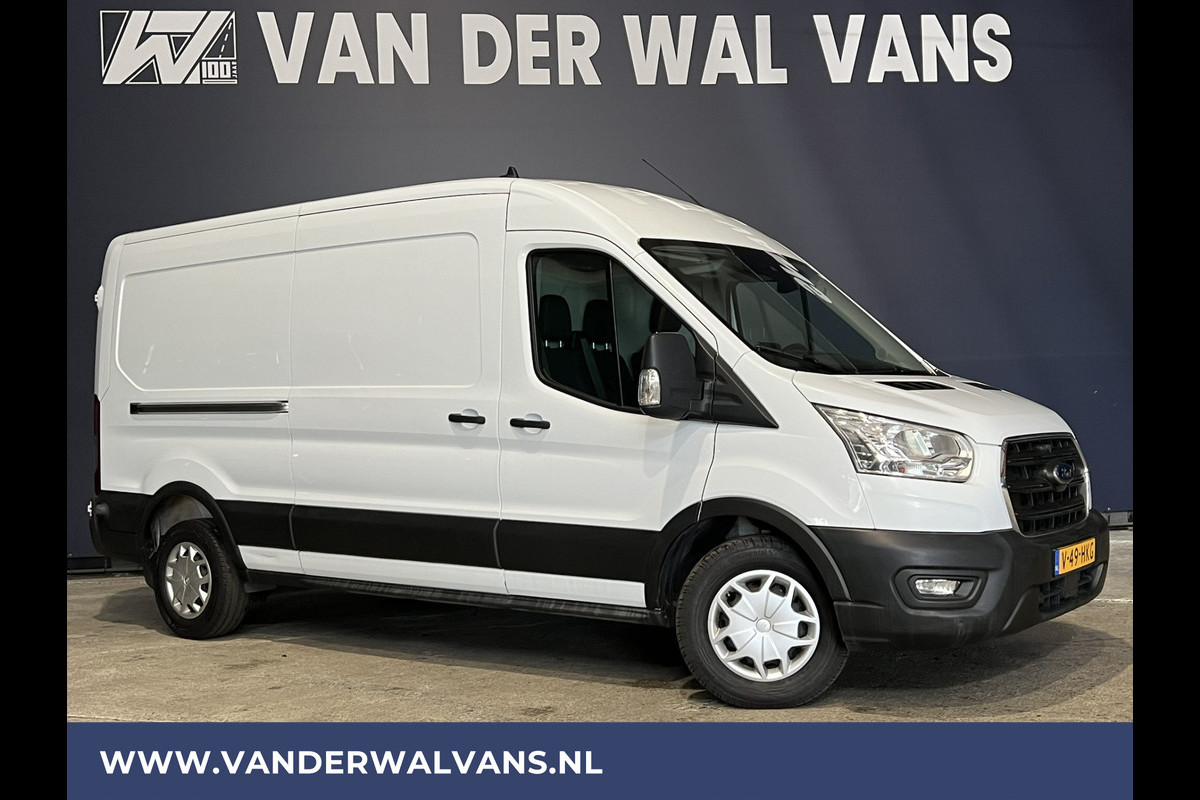 Ford Transit 2.0 TDCI 130pk L3H2 Euro6 Airco | Navigatie | Stoelverwarming | Camera | Apple Carplay | Android Auto cruisecontrol, parkeersensoren, verwarmde voorruit, 2500kg trekvermogen