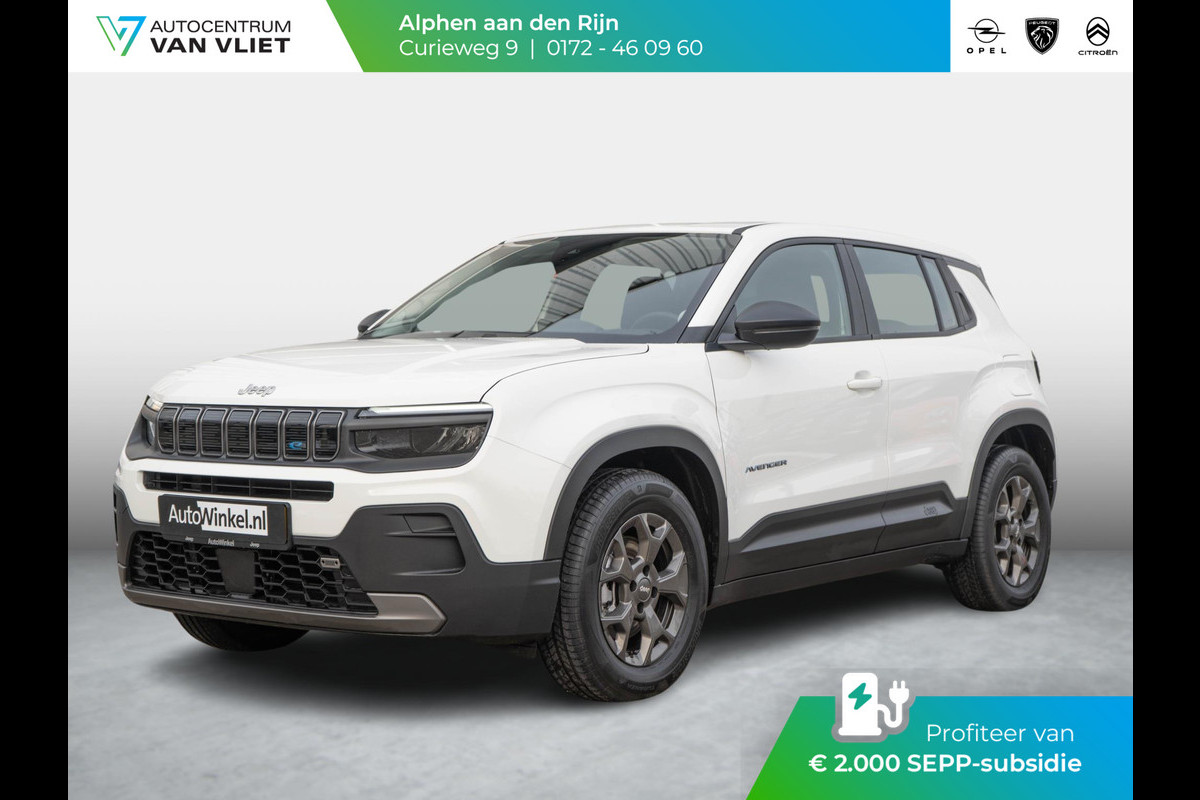 Jeep Avenger Longitude Business Pack 54 kWh | Winter Pack | Uit voorraad leverbaar | Subsidie € 2.000,- *