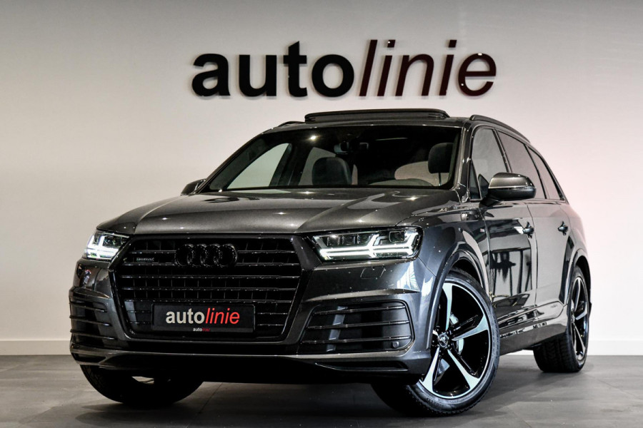 Audi Q7 3.0 TDI quattro 3x S-Line. Pano, Softcl, Luchtv, Matrix, Keyless, Bose, Dodeh, Trekhaak, Camera, Sfeer!