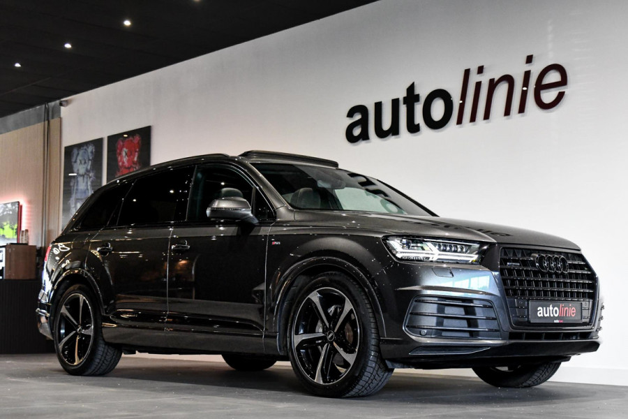 Audi Q7 3.0 TDI quattro 3x S-Line. Pano, Softcl, Luchtv, Matrix, Keyless, Bose, Dodeh, Trekhaak, Camera, Sfeer!