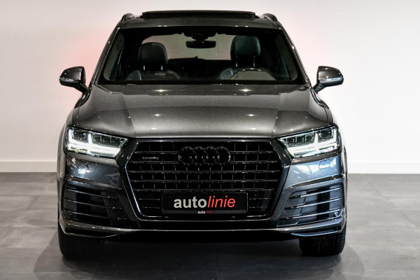 Audi Q7 3.0 TDI quattro 3x S-Line. Pano, Softcl, Luchtv, Matrix, Keyless, Bose, Dodeh, Trekhaak, Camera, Sfeer!