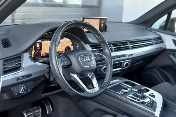 Audi Q7 3.0 TDI quattro 3x S-Line. Pano, Softcl, Luchtv, Matrix, Keyless, Bose, Dodeh, Trekhaak, Camera, Sfeer!