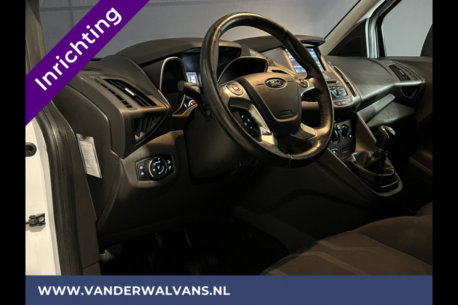 Ford Transit Connect 1.5 TDCI 101pk L2H1 inrichting Euro6 Airco | 3-Zits | Navigatie | Trekhaak | Camera Cruisecontrol, Parkeersensoren, Bijrijdersbank