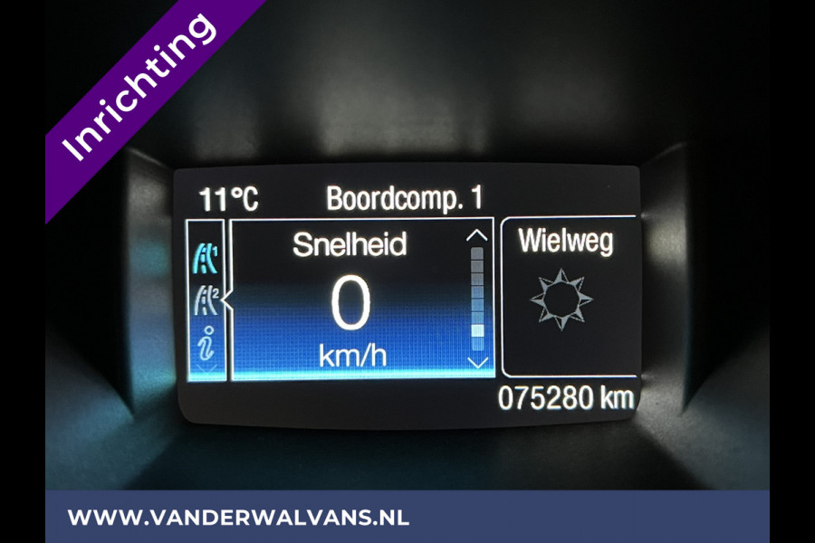 Ford Transit Connect 1.5 TDCI 101pk L2H1 inrichting Euro6 Airco | 3-Zits | Navigatie | Trekhaak | Camera Cruisecontrol, Parkeersensoren, Bijrijdersbank