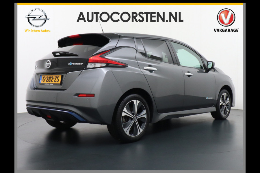 Nissan Leaf 62 kWh Grootste ACCU! Apple Carplay Android Auto Navi Ecc Bluetooth DAB Camera Trekhaak Keyless Adapt.Cruise-Control Led DAB Sto Verwarmd Lederen Stuur Isofix e+ N-Connecta