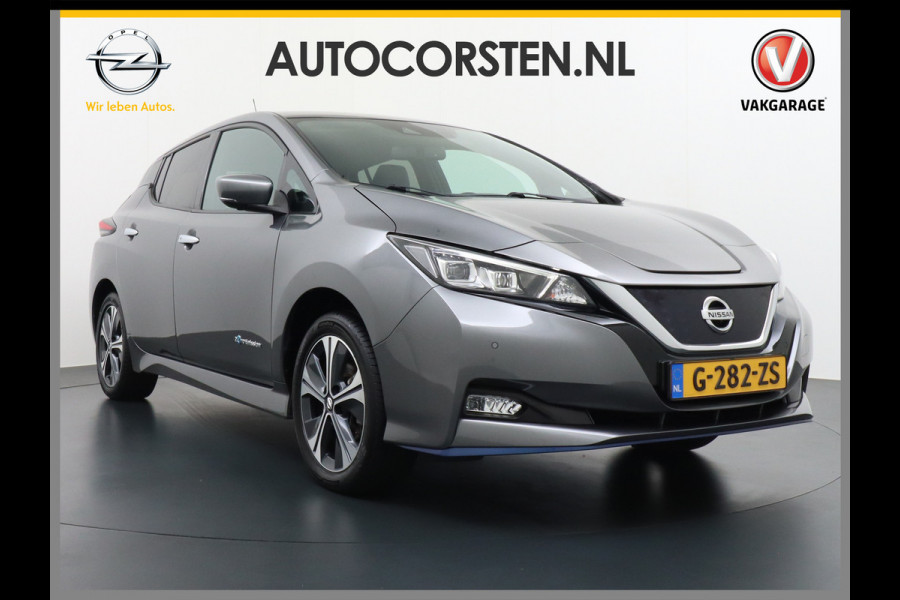 Nissan Leaf 62 kWh Grootste ACCU! Apple Carplay Android Auto Navi Ecc Bluetooth DAB Camera Trekhaak Keyless Adapt.Cruise-Control Led DAB Sto Verwarmd Lederen Stuur Isofix e+ N-Connecta