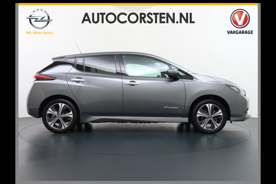 Nissan Leaf 62 kWh Grootste ACCU! Apple Carplay Android Auto Navi Ecc Bluetooth DAB Camera Trekhaak Keyless Adapt.Cruise-Control Led DAB Sto Verwarmd Lederen Stuur Isofix e+ N-Connecta