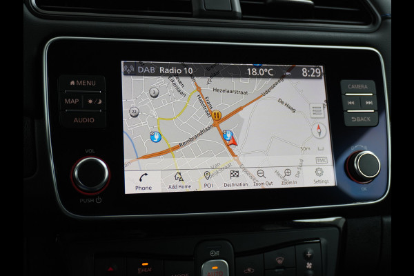 Nissan Leaf 62 kWh Grootste ACCU! Apple Carplay Android Auto Navi Ecc Bluetooth DAB Camera Trekhaak Keyless Adapt.Cruise-Control Led DAB Sto Verwarmd Lederen Stuur Isofix e+ N-Connecta