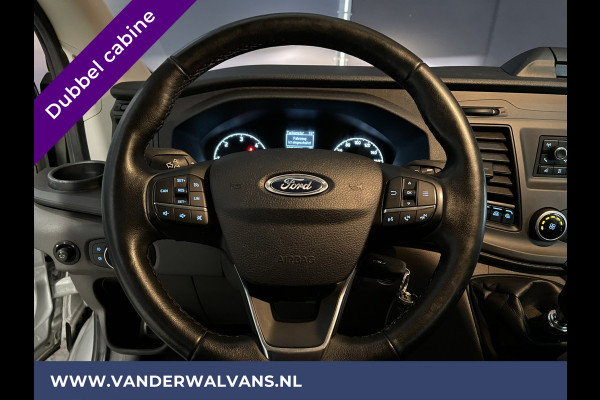 Ford Transit 2.0 TDCI 131pk L3H2 Dubbele cabine Euro6 Airco | 6-Zits | 2500kg Trekhaak | LED | Cruisecontrol Parkeersensoren, Verwarmde voorruit