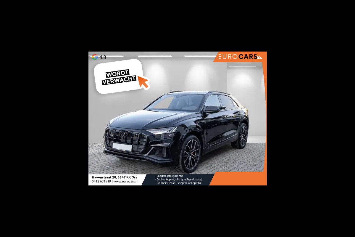 Audi Q8 55 TFSI e quattro Pro Line S Competition Plus | Leder | Carbon Pack | LED | Adaptief cruise control | 381 PK | Navigatie | Climate control | 360* camera | Elektrische achterklep