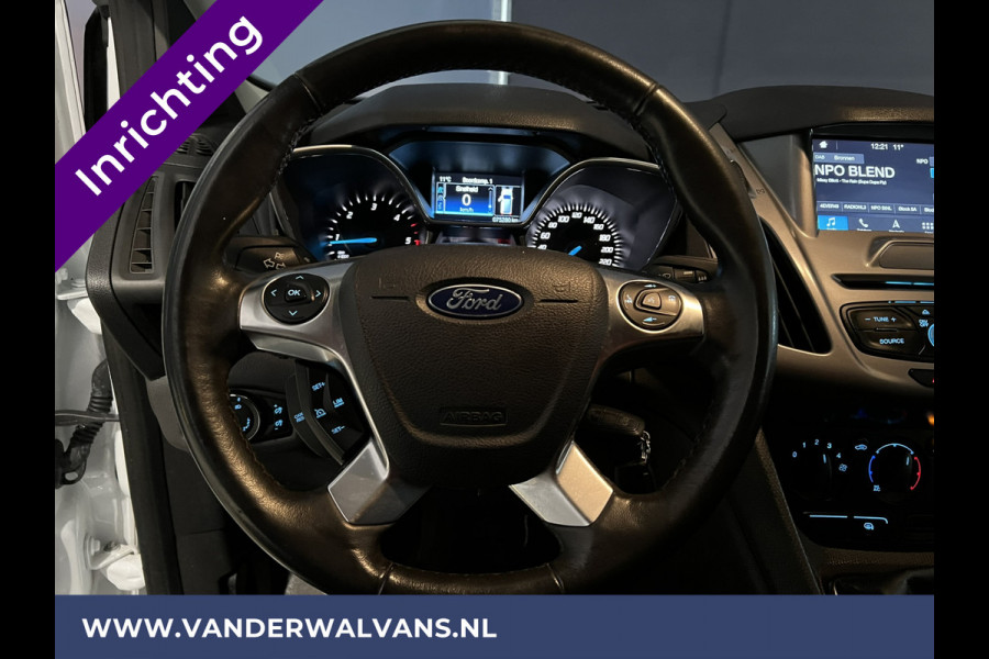 Ford Transit Connect 1.5 TDCI 101pk L2H1 inrichting Euro6 Airco | 3-Zits | Navigatie | Trekhaak | Camera Cruisecontrol, Parkeersensoren, Bijrijdersbank