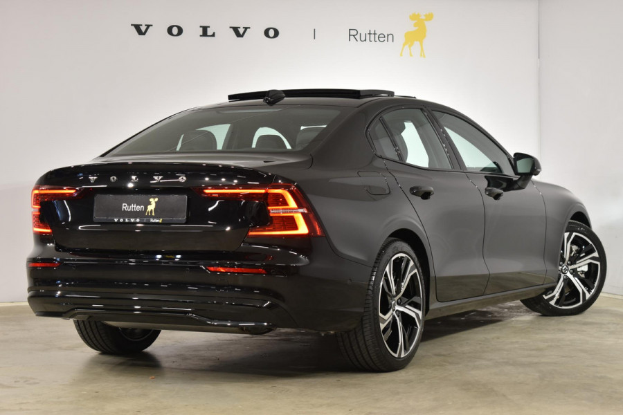 Volvo S60 T6 350PK Automaat AWD Ultimate Dark / Nappa leder / Stoel-Stuurverwarming / 360 Visual Park Assist / Elektrische stoelen / Schuif-Kanteldak / 19'' Velgen /