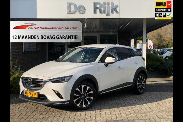 Mazda CX-3 2.0 SkyActiv-G 120 SkyLease GT | Parelmoer | Leder, Navi, Camera, Stoelverw., Cruise, 18'' LMV | Dealeronderhouden |