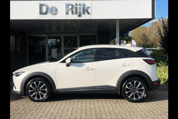 Mazda CX-3 2.0 SkyActiv-G 120 SkyLease GT | Parelmoer | Leder, Navi, Camera, Stoelverw., Cruise, 18'' LMV | Dealeronderhouden |