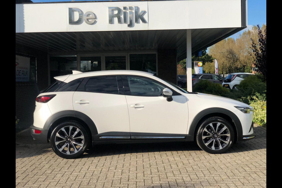 Mazda CX-3 2.0 SkyActiv-G 120 SkyLease GT | Parelmoer | Leder, Navi, Camera, Stoelverw., Cruise, 18'' LMV | Dealeronderhouden |